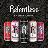 Relentless fruit punch energy drink 500ml, imported from the UK