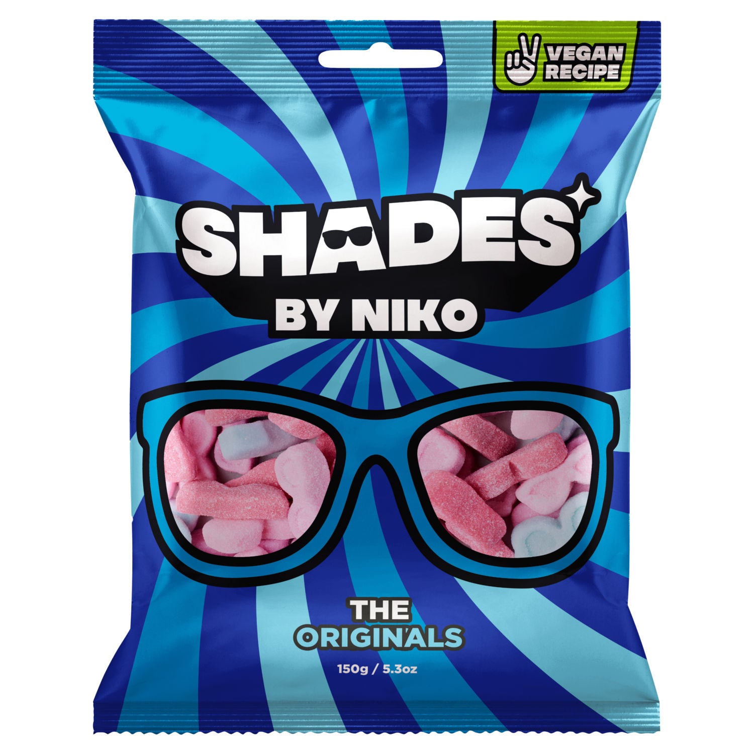 Shades by Niko The Originals foam sugar candy 150g - British product
