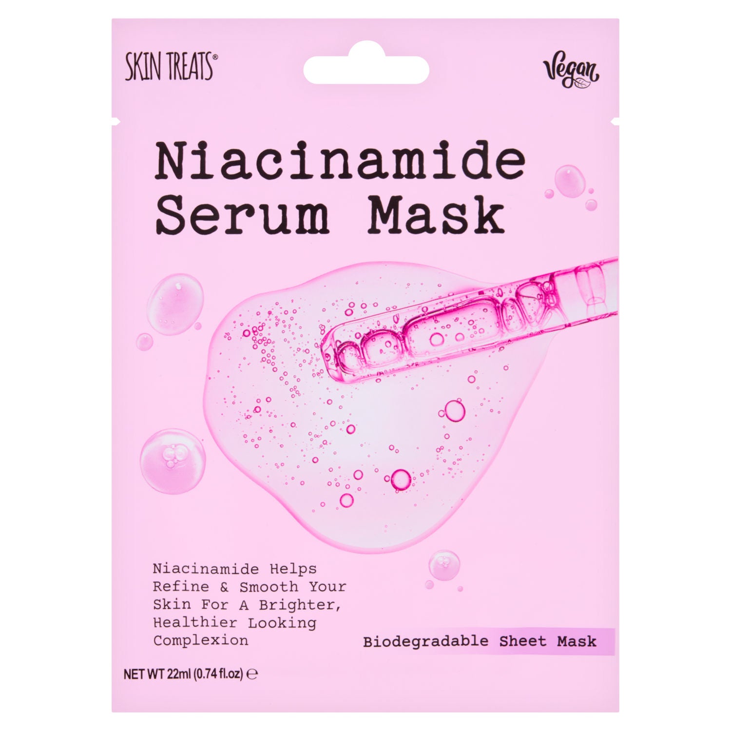Skin Treats Niacinamide Serum Mask 22ml, imported from the UK