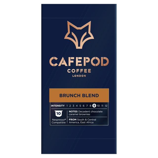 CafePod Brunch Blend Nespresso Compatible Aluminium Coffee Pods   10 per pack GOODS M&S   