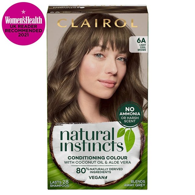 Clairol Natural Instincts Hair Dye 6A Light Ash Brown GOODS M&S   