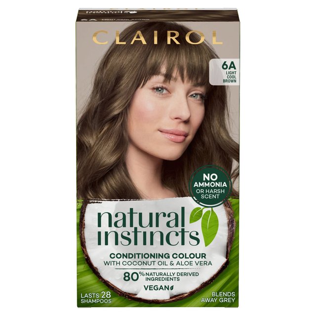 Clairol Natural Instincts Hair Dye 6A Light Ash Brown GOODS M&S   