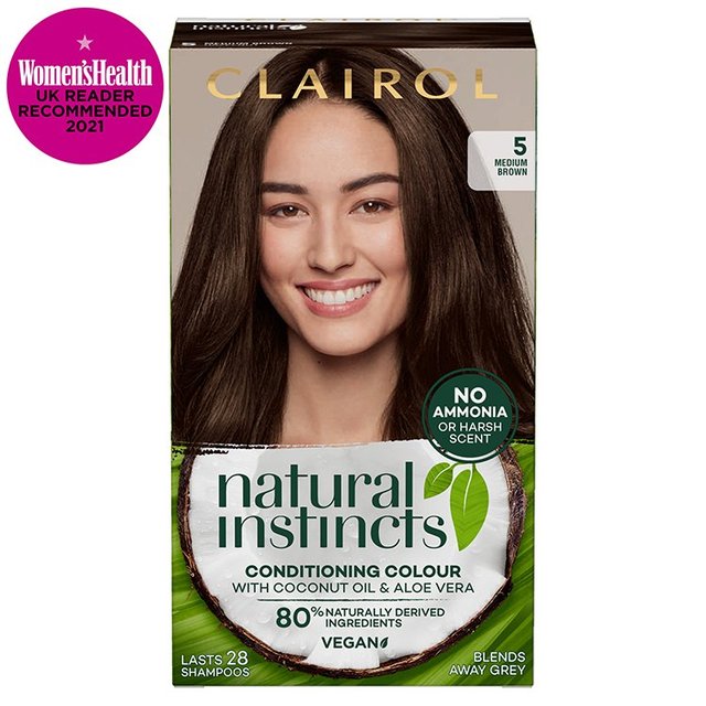 Clairol Natural Instincts Hair Dye 5 Medium Brown GOODS M&S   