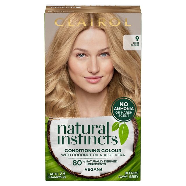 Clairol Natural Instincts Hair Dye 9 Light Blonde GOODS M&S   