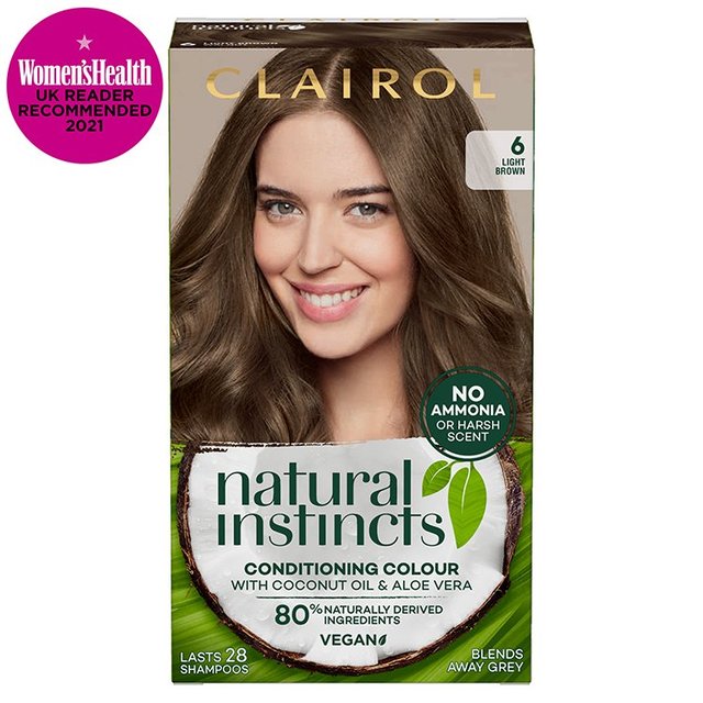 Clairol Natural Instincts Hair Dye 6 Light Brown GOODS M&S   