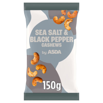 ASDA Sea Salt Black Pepper Cashews 150g - British product