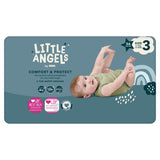 LITTLE ANGELS by ASDA Size 3 Comfort & Protect 56 Nappies GOODS ASDA   