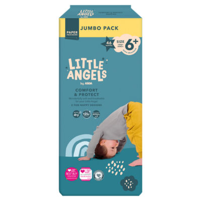 ASDA Little Angels nappies size 6+, UK version