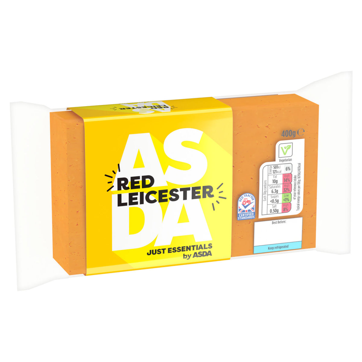 Asda Red Leicester cheese 400g, UK version