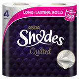 ASDA Shades Quilted Toilet Tissue 4 Rolls GOODS ASDA   