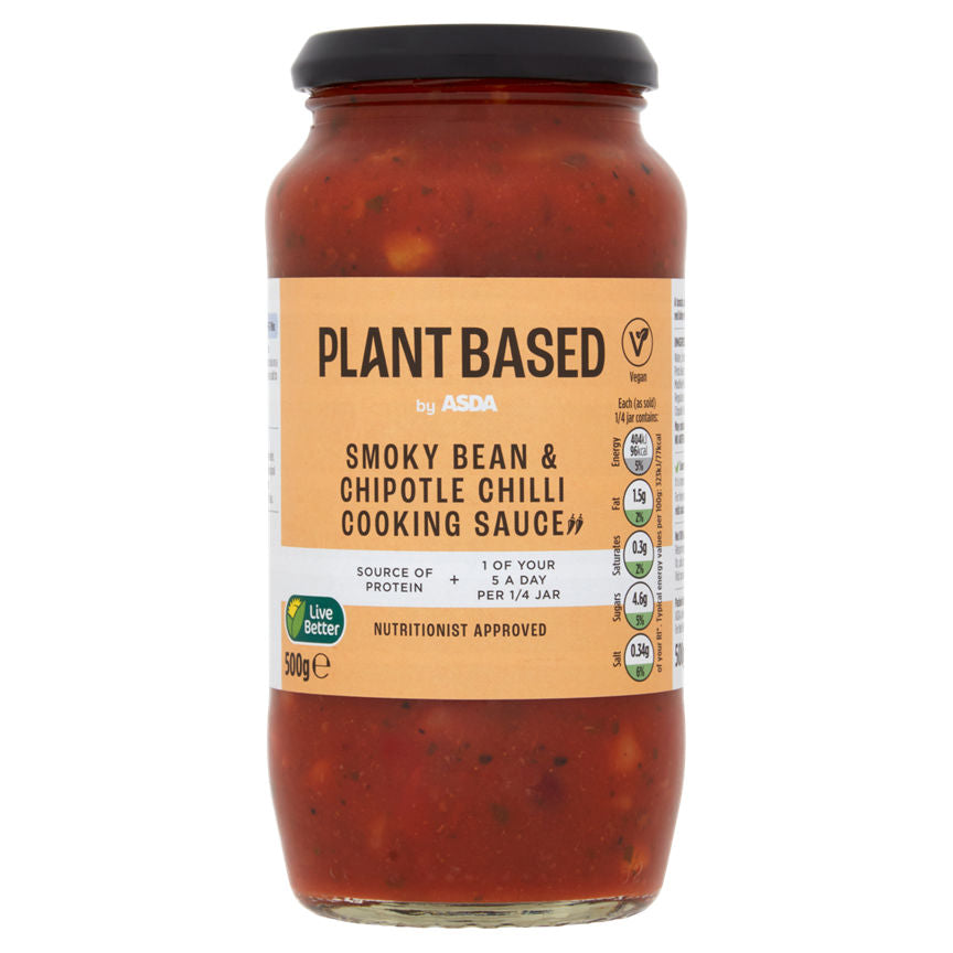 Plant Based by ASDA Smoky Bean & Chipotle Chilli Cooking Sauce GOODS ASDA   