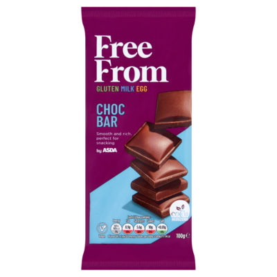 ASDA Free From Choc Bar 100g