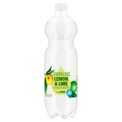 ASDA Sparkling Lemon Lime Flavour Water 1 Litre - British product