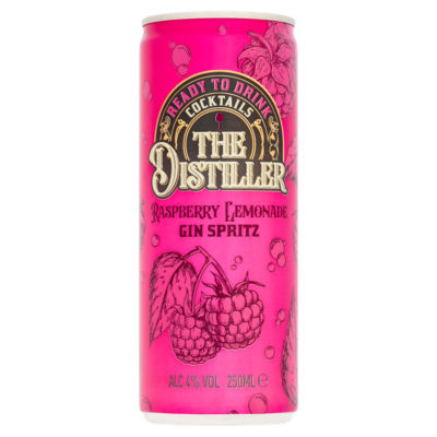 Spritz de ginebra con limonada de frambuesa The Distiller 250 ml (marca británica)