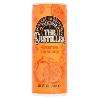 ASDA Bitter Orange Flavour Aperitivo Carbonated Spritz 250ml - Acheter en ligne sur McGrocer