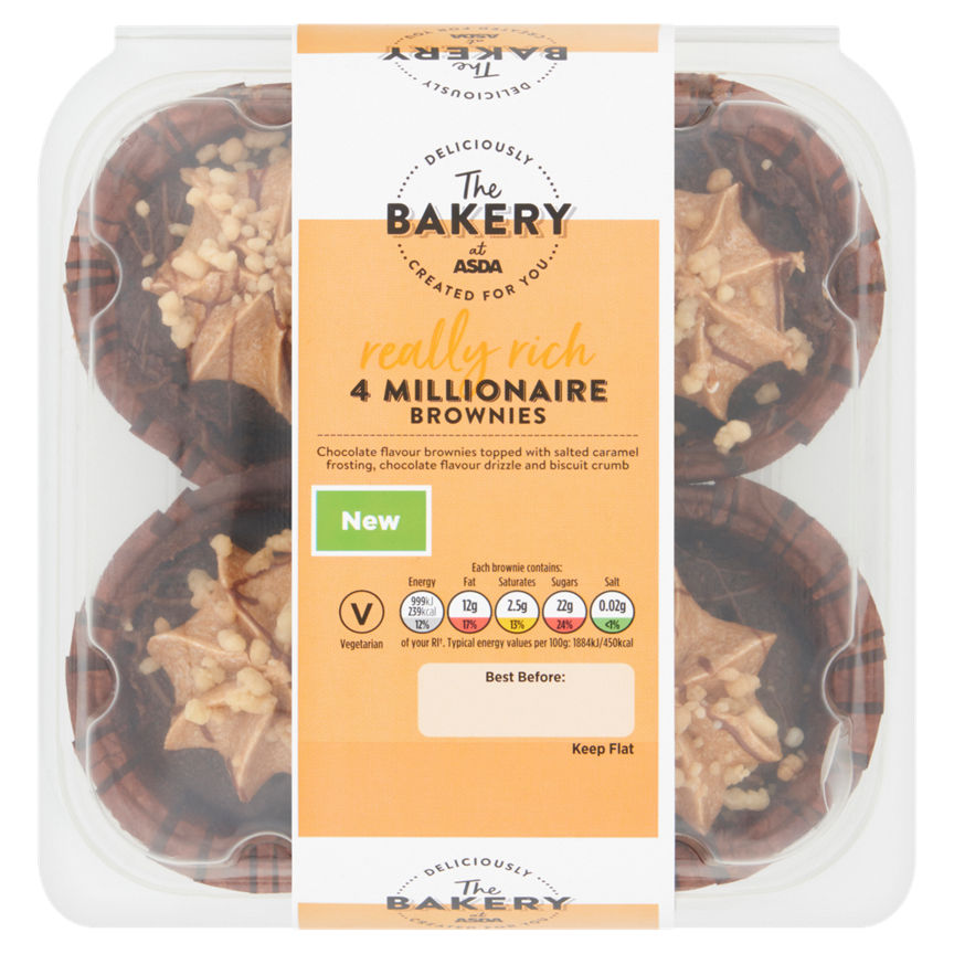 The BAKERY at ASDA 4 Millionaire Brownies GOODS ASDA   