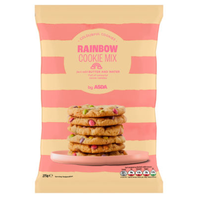 ASDA Rainbow Cookie Mix 275g - British product