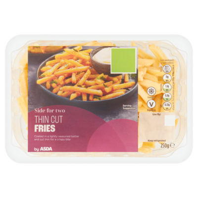 ASDA Beilage für zwei dünn geschnittene, panierte Kartoffel-Pommes 250g