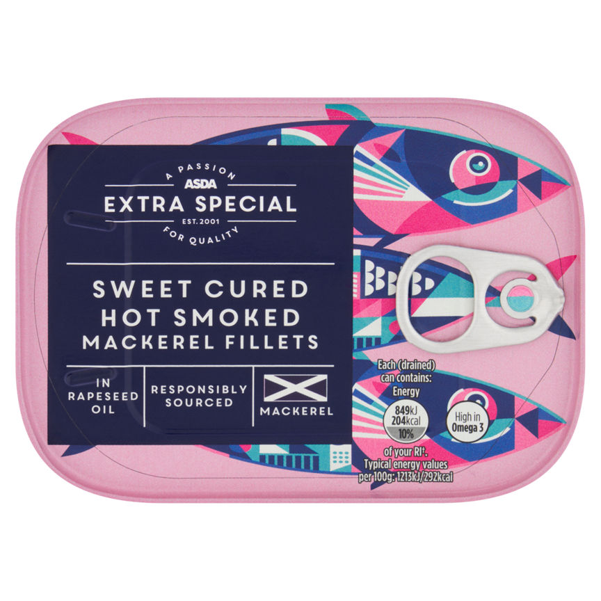 ASDA Extra Special Sweet Cured Hot Smoked Mackerel Fillets 110g GOODS ASDA   