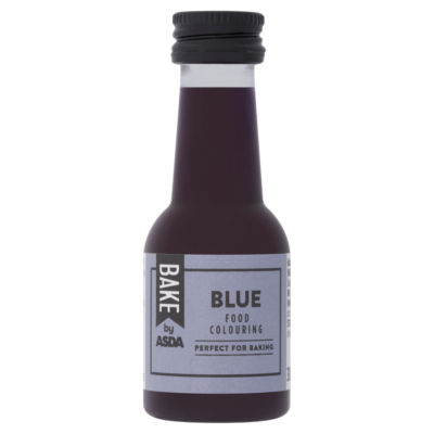 ASDA blue food colouring 38ml, imported from the UK