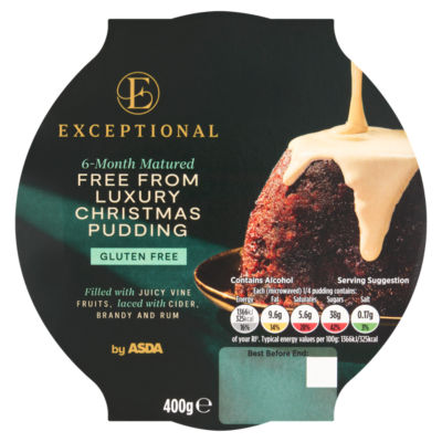 ASDA Luxury Christmas Pudding 400g - British product