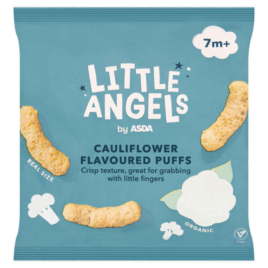 LITTLE ANGELS by ASDA Cauliflower Flavoured Puffs 7m+ 15g