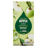 ASDA apple juice from concentrate 1 litre, imported from the UK