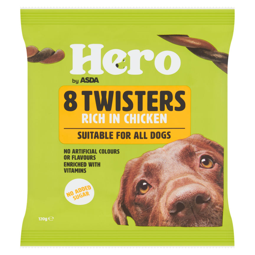 Asda Hero 8 Twisters Rich in Chicken 120g GOODS ASDA   