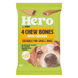 Hero by ASDA 4 Chew Bones with Chicken Suitable For Small Dogs 180g GOODS ASDA   