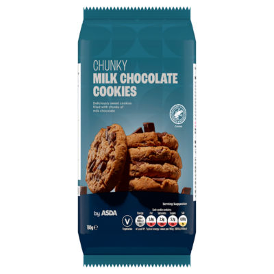 ASDA ASDA Chunky Milk Chocolate Cookies 180g- Buy online at McGrocer