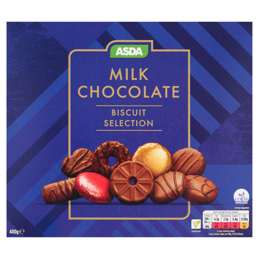 ASDA Milk Chocolate Biscuit Selection 400g GOODS ASDA   