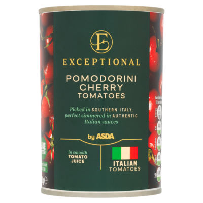 ASDA Pomodorini cherry tomatoes in tomato juice 400g - British product