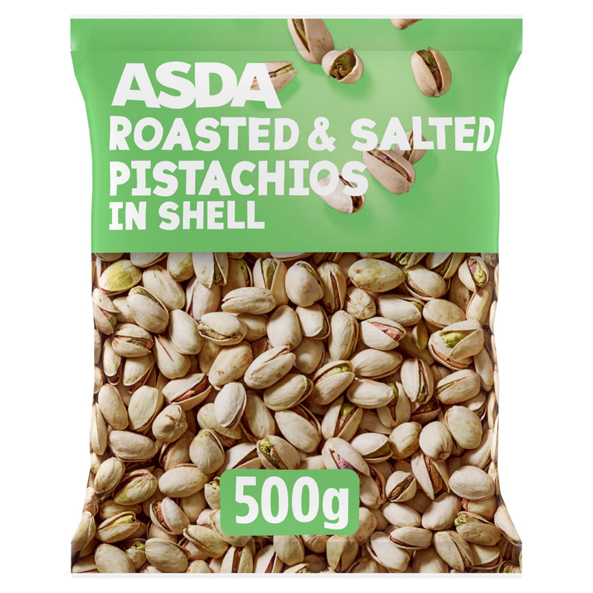 ASDA Roasted & Salted Pistachios in Shell 500g GOODS ASDA   