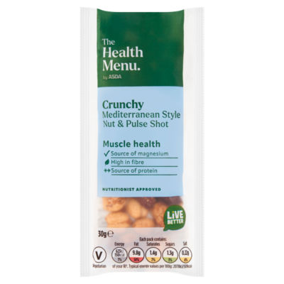 ASDA Health Menu Crunchy Mediterranean Nut and Pulse Shot 30g, UK version