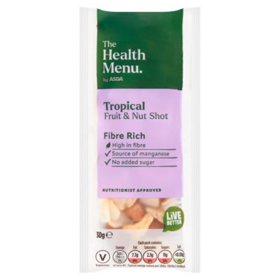 ASDA ASDA The Health Menu Tropical Fruit & Nut Shot 30g- Buy online at McGrocer