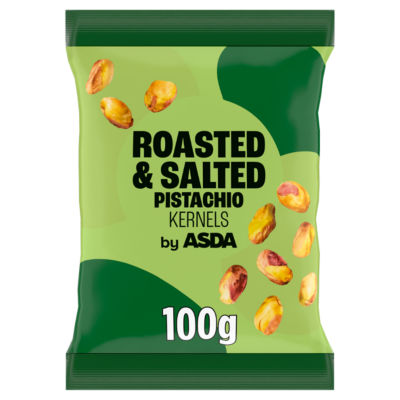 ASDA roasted salted pistachio kernels 100g (British brand)