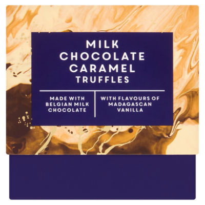 ASDA milk chocolate caramel truffles 124g - British product