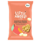 Little Angels banana and mango corn cake hearts 30g - British product