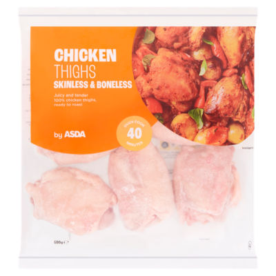 ASDA Chicken Thighs Skinless  Boneless 600g