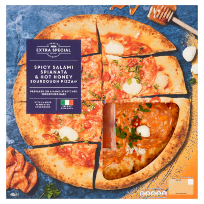 Pizza Sourdough ASDA Extra Special Salami Spianata & Miel Chaud 465g