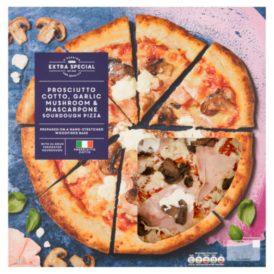 ASDA Extra Special Prosciutto Cotto Sourdough Pizza 476g - British product