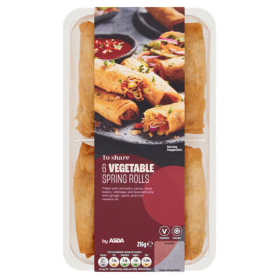 ASDA to Share vegetable spring rolls 216g - British product