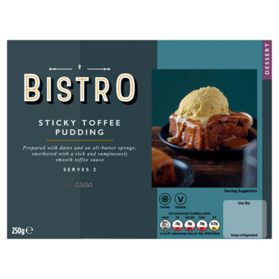 Bistro by ASDA sticky toffee pudding 250g - British product