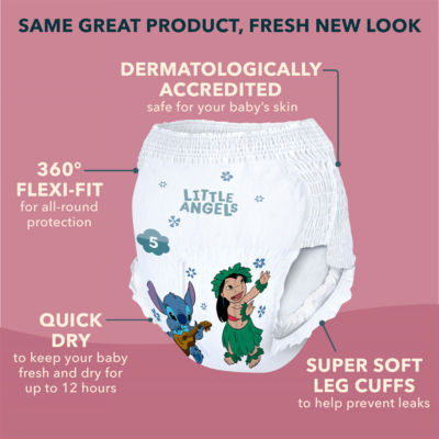 ASDA LITTLE ANGELS von ASDA Comfort & Protect Größe 5 Disney 12 - 17kg 28 Windelhöschen - Online bei McGrocer kaufen