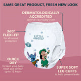 LITTLE ANGELS by ASDA Comfort & Protect Size 5 Disney 12 - 17kg 28 Nappy Pants