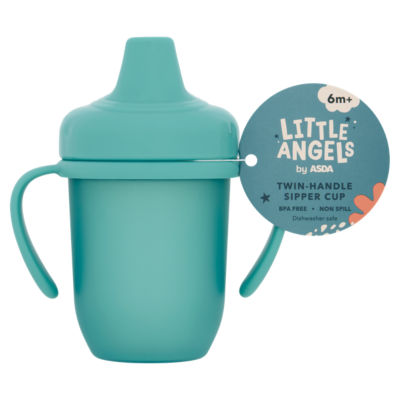 ASDA ASDA Little Angels Twin-Handle Sipper Cup 6m+ 210ml- Buy online at McGrocer