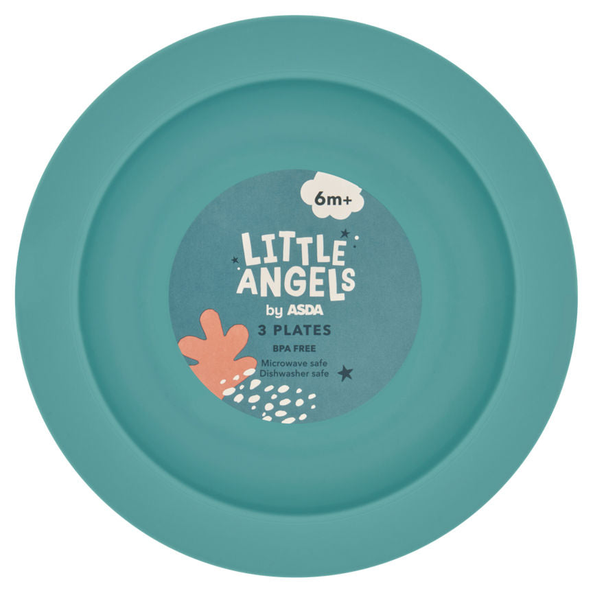 LITTLE ANGELS by ASDA 3 Plates 6m+