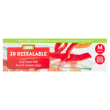 ASDA 20 Resealable Dual Track Seal Food & Freezer Bags Medium GOODS ASDA   