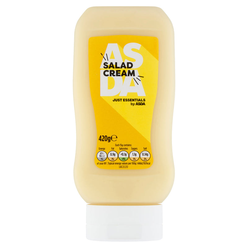 ASDA Just Essentials salad cream 420g, UK version