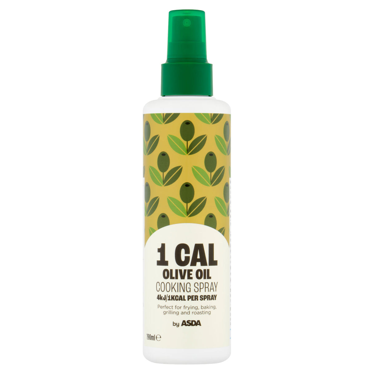 ASDA 1 Cal olive oil cooking spray 190ml - British product